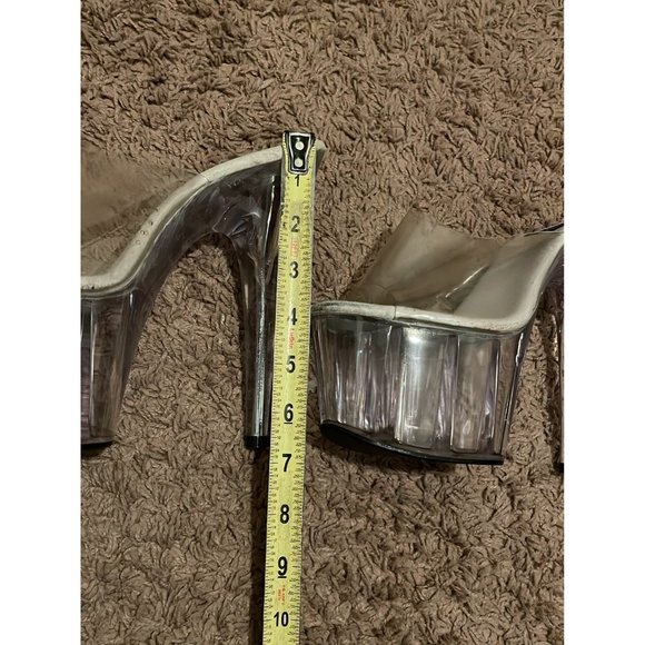 Stylish Clear Platform Heels - Picture 3 of 8